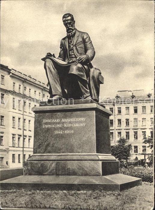 St Petersburg Leningrad Rimsky Korsak Denkmal