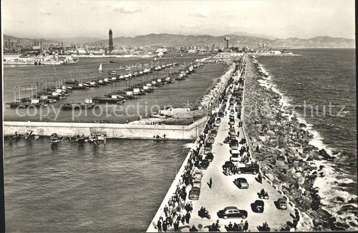 Barcelona Cataluna Paseo Rompeolas Promenade Rompeolas