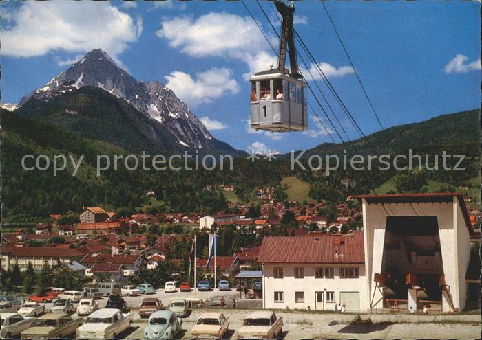 Mittenwald Bayern Talstation Karwendelbahn Wettersteinspitze