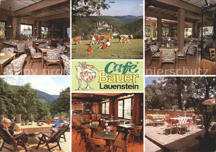 Lauenstein Oberfranken Cafe Bauer Kuehe