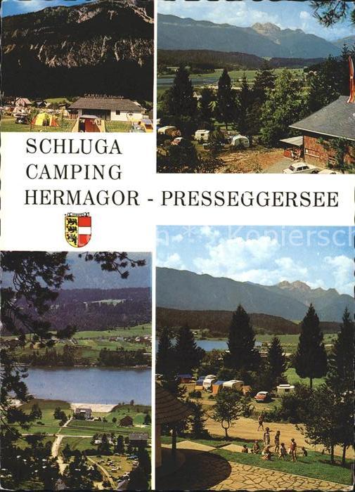 Hermagor Kaernten Schluga Camping Presseggersee Gartnerkofel Strandpension