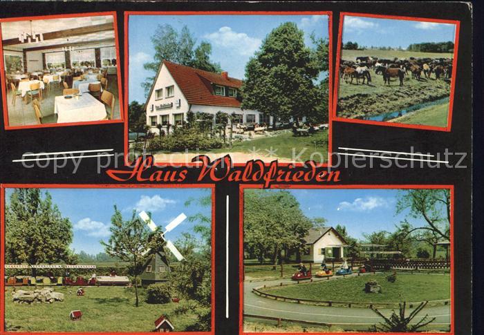 Duelmen Gasthaus Waldfrieden am Wildpark Maerchenwald Muehle Pferde