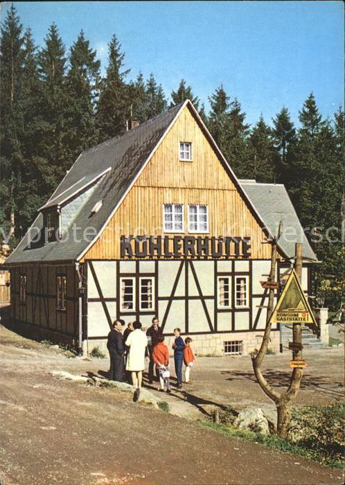Sosa Erzgebirge Gaststaette Koehlerhuette an Talsperre des Friedens