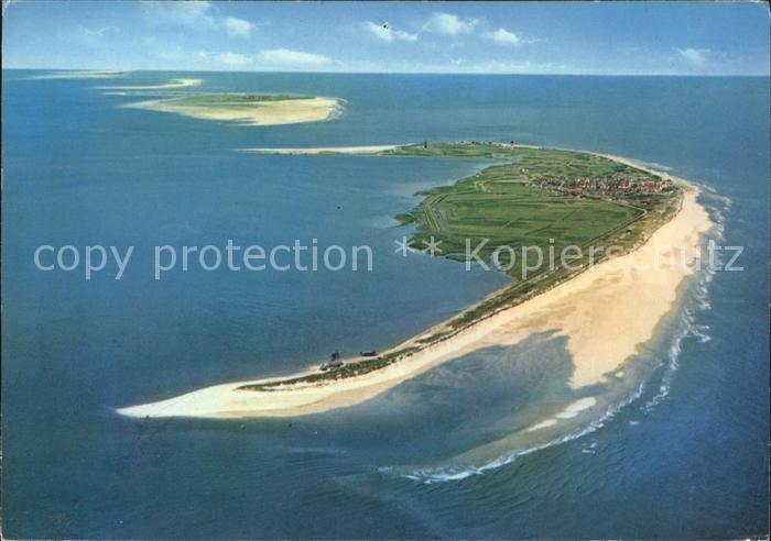 Wangerooge Nordseebad Insel Luftaufnahme aus 1000 m Flughoehe