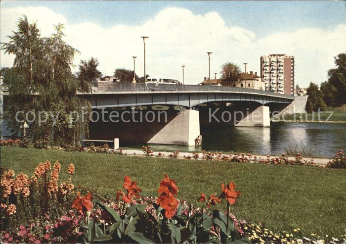 INGOLSTADT CITY Donaubruecke Uferpromenade