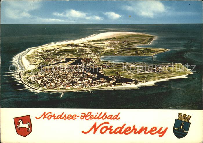 Norderney Nordseebad Fliegeraufnahme Wappen