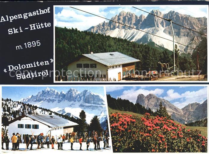 Palmschoss Alpengasthof Skihuette Dolomiten Sesselliftstation Pfannspitze Alpenf