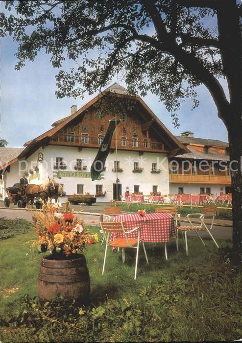 Hof Salzburg Jagdhof Schloss Fuschl Gartenrestaurant Kutschfahrt