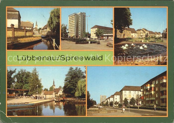 Luebbenau Spreewald Hafen Roter Platz Spreewaldhafen der Freundschaft Strasse de