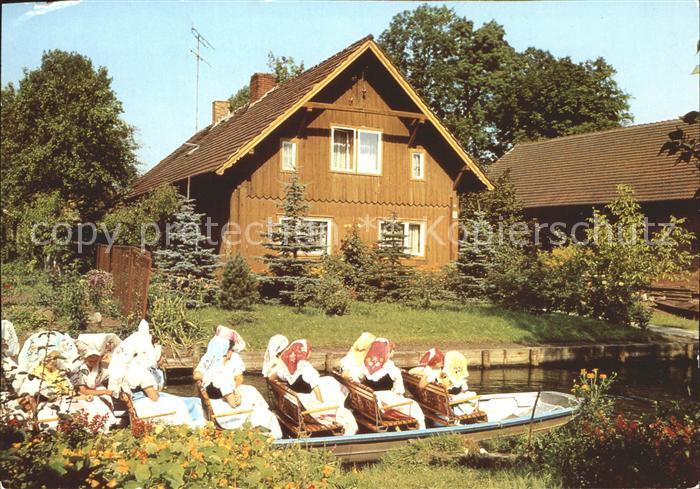 Spreewald Wasserstrasse Kahn Trachten