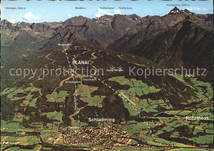 Rohrmoos-Untertal Feriengebiet Dachstein Tauernregion Fliegeraufnahme