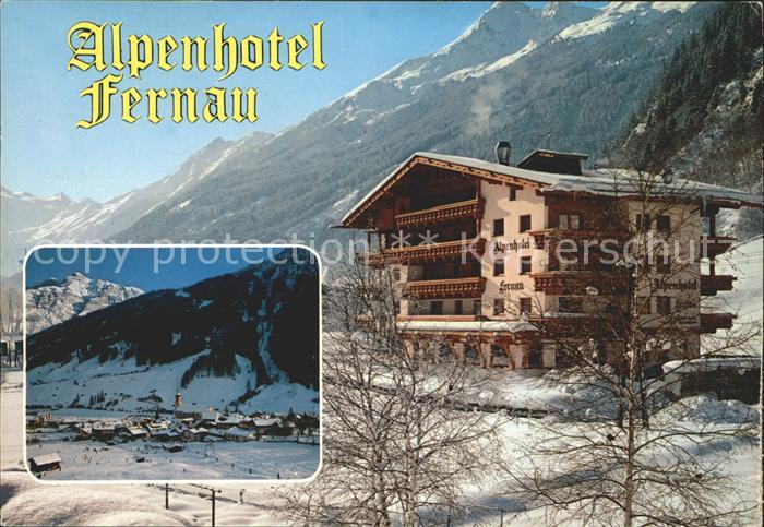 Neustift Stubaital Tirol Alpenhotel Fernau Winterpanorama Alpen