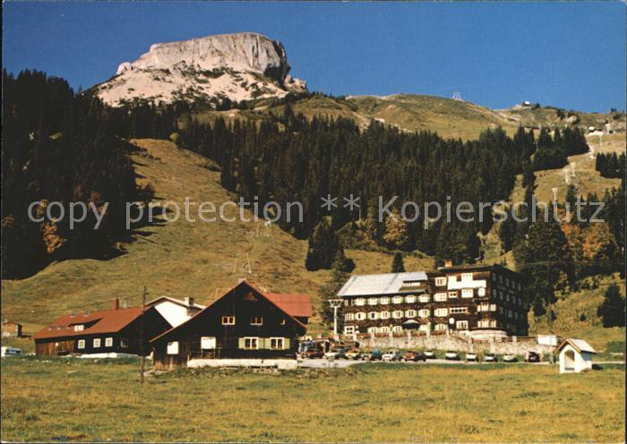 Hirschegg Kleinwalsertal Vorarlberg Berggasthof Auenhuette Schigebiet Wandergebi