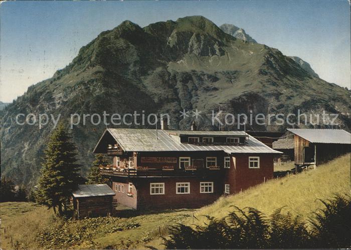 Mittelberg Kleinwalsertal Alpengaststaette Buehlalpe Alpen