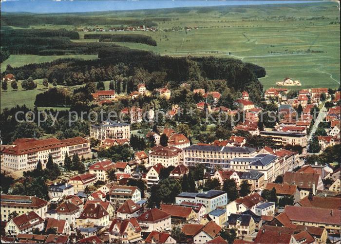 Bad Woerishofen mit Sebastianeum und Kinderheilstaette Fliegeraufnahme