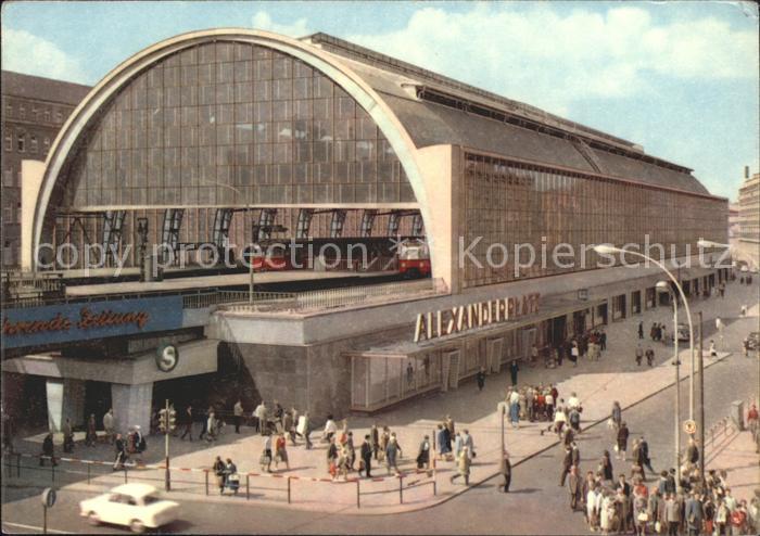 BERLIN  CITY Bahnhof Alexanderplatz Hauptstadt der DDR
