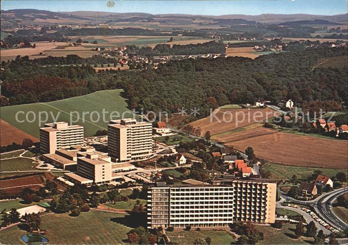 Bad Salzuflen Kliniken am Burggraben Kurklinik der LVA Fliegeraufnahme