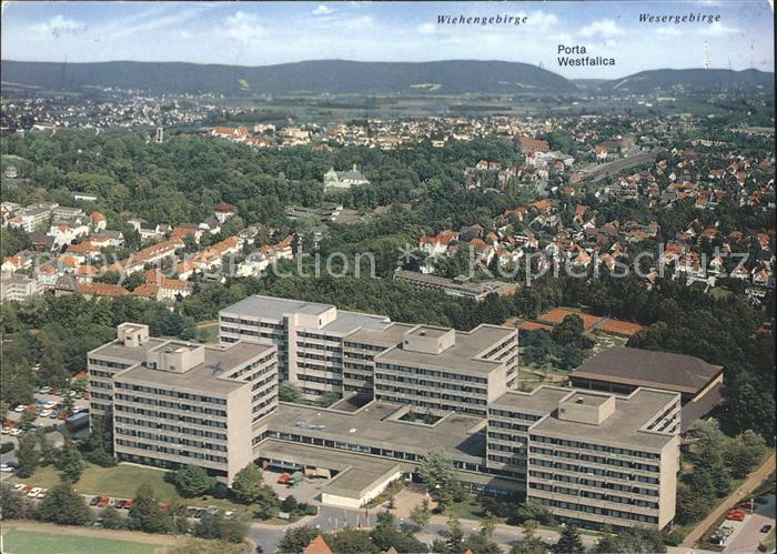 Bad Oeynhausen Reha Klinik Wiehengebirge Porta Westfalica Fliegeraufnahme