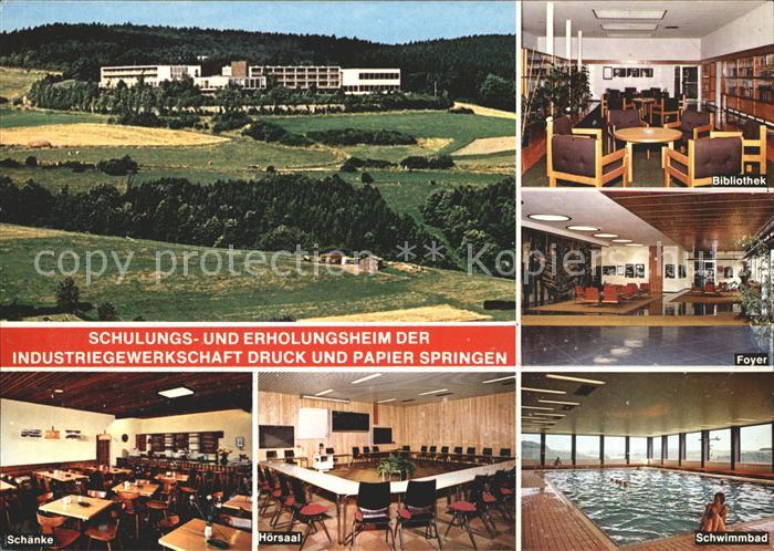 Springen Untertaunus Schulungsheim Erholungsheim Industriegewerkschaft Druck und