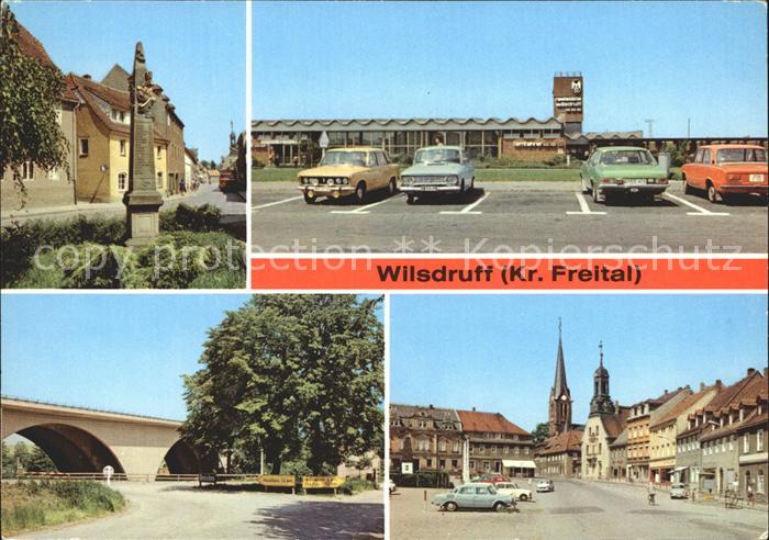 Wilsdruff Postsaeule Autobahn Raststaette Autobahnbruecke Markt