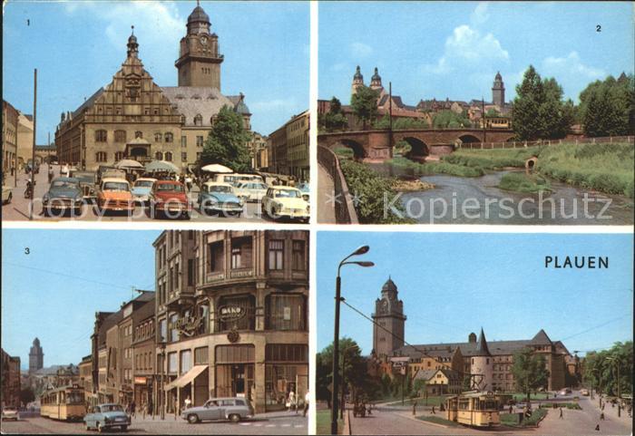 Plauen Vogtland Altmarkt Dr Kuelz Bruecke Bahnhofstrasse Otto Grotewohl Platz