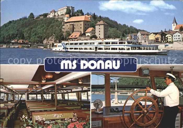 PAssAU Bayern Dampfer MS Donau Donauschiffahrtsgesellschaft