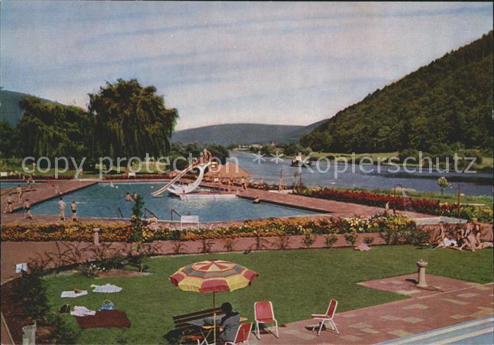 Lohr Main 3 Becken Freibad Liegewiese Campingplatz