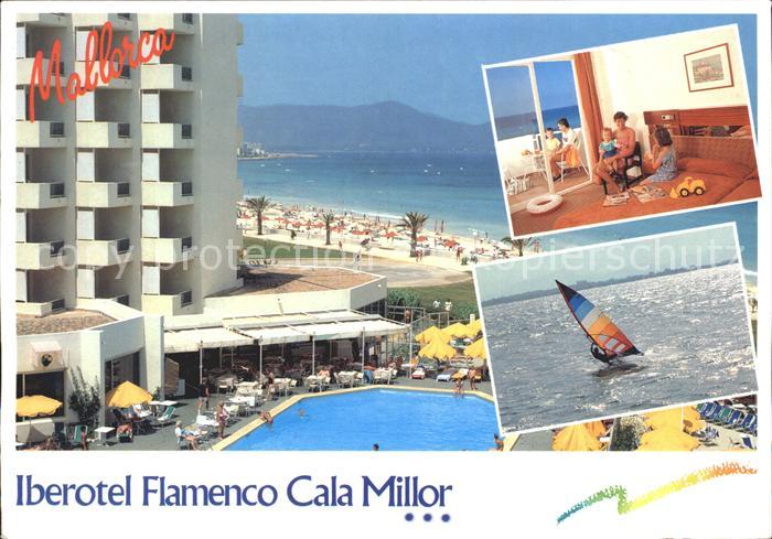 Cala Millor Mallorca Iberotel Flamenco Hotelanlage Swimming Pool Windsurfen