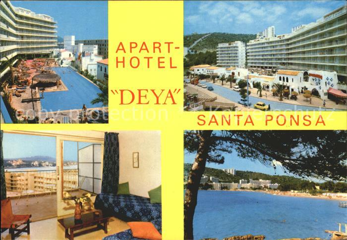 Santa Ponsa Mallorca Islas Baleares Aparthotel Deya Swimming Pool Meerblick