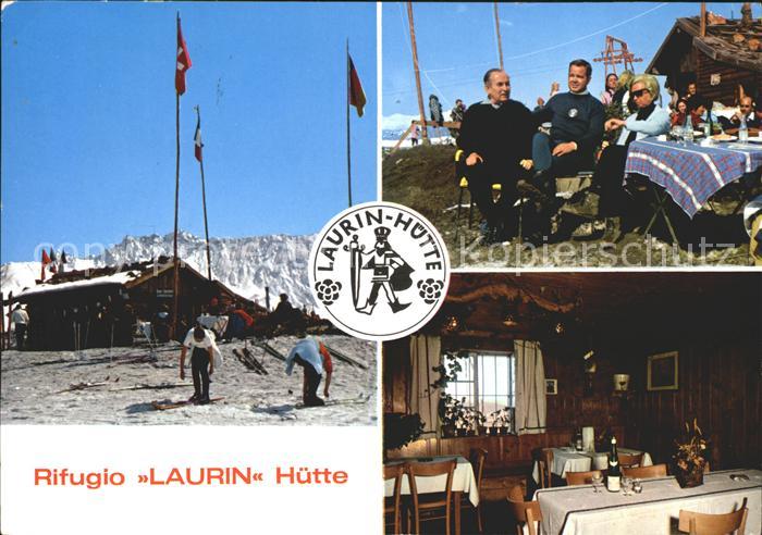 Seiser Alm Dolomiten Laurinhuette Rifugio Laurino Berghuette Dolomiten