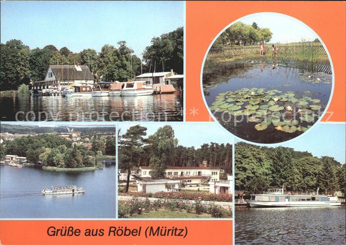 Roebel Mueritz Gaststaette Seglerheim Seerosenteich FDGB Urlaubersiedlung Dampfe