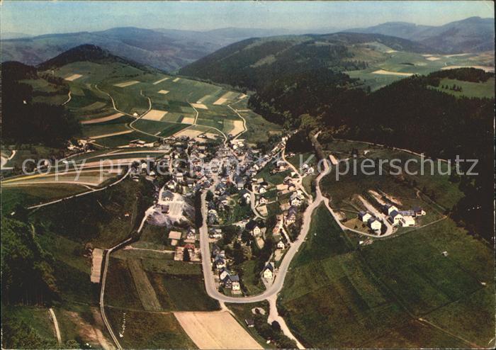 Schwalefeld Luftkurort Wintersportplatz Fliegeraufnahme