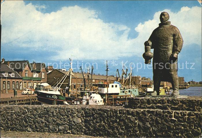 Velsen Haven Hafen Fischkutter Monument
