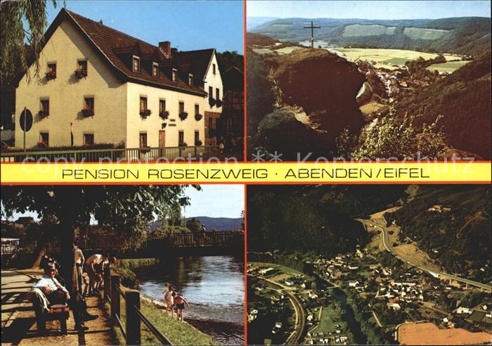 Abenden Pension Rosenzweig Panorama Gipfelkreuz Fliegeraufnahme