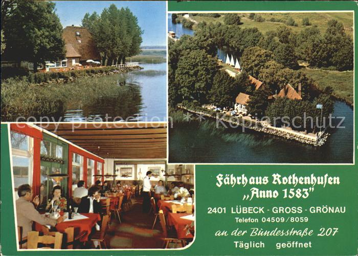 Gross Groenau Faehrhaus aus Rothenhusen Ratzeburger See