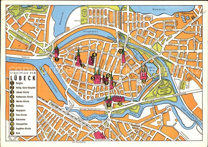 LueBECK  CITY Stadtplan