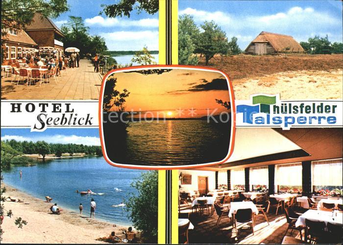 Thuele Friesoythe Hotel Seeblick Thuelsfelder Talsperre Strand Abendstimmung