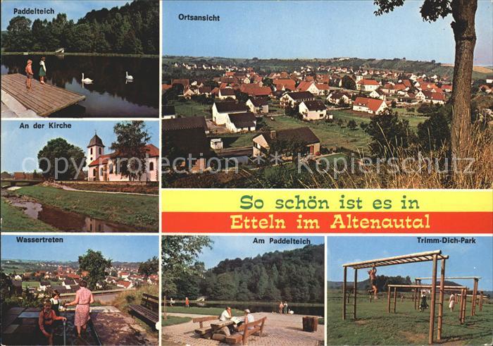 Etteln Paddelteich Schwan Kirche Wassertreten Trimm Dich Park Luftkurort Altenau