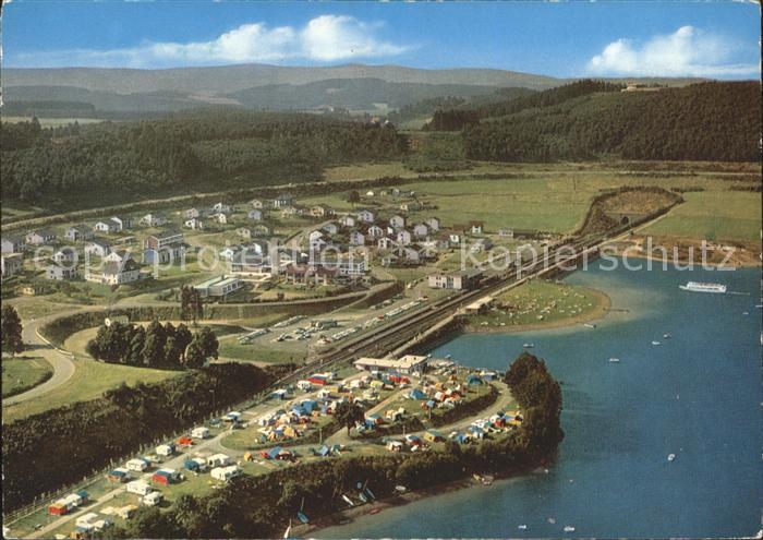 Sondern Biggesee Personenschiffahrt MS Sauerland Camping Fliegeraufnahme