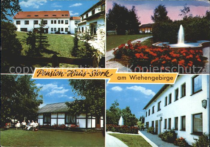 Bad Holzhausen Luebbecke Pension Haus Stork am Wiehengebirge Fontaene