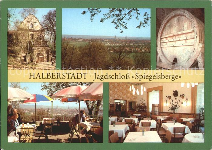 Halberstadt Jagdschloss Spiegelsberge Fass Restaurant Terrasse