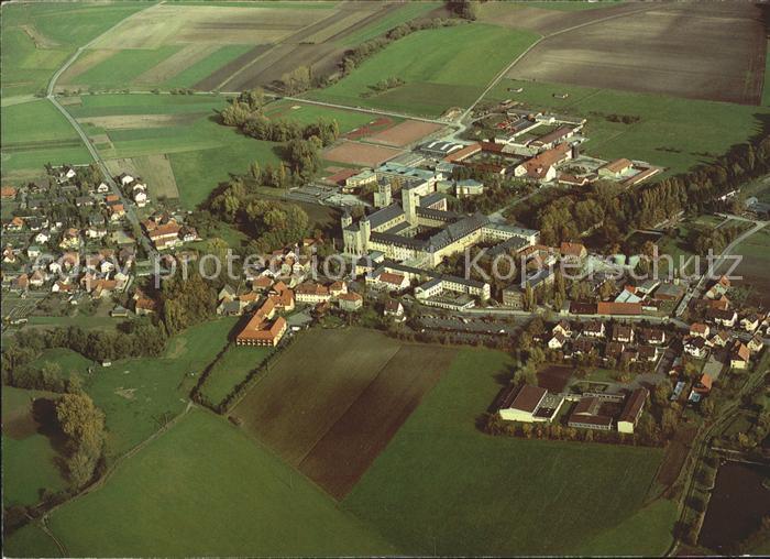 Muensterschwarzach Benediktinerabtei Fliegeraufnahme