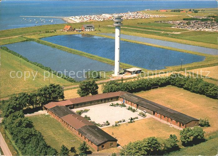 Tossens Nordseebad Jugendherberge Haus Gifhorn Leuchtturm Fliegeraufnahme
