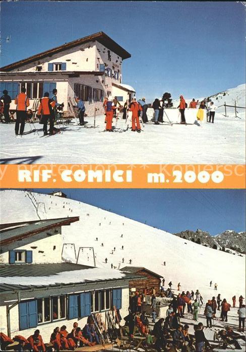 Wolkenstein Groeden Rifugio Comici Berghaus Wintersportplatz Dolomiten