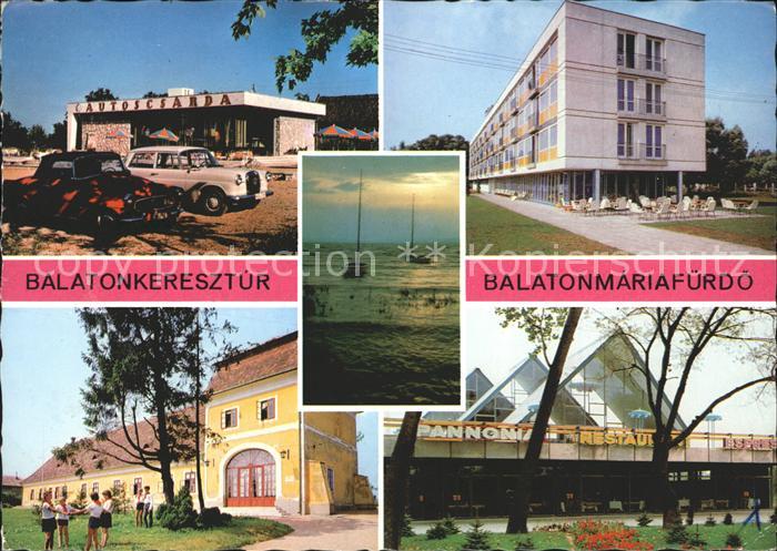 Balatonmariafuerdo Balatonkeresztur am Plattensee Hotel Restaurant Abendstimmung