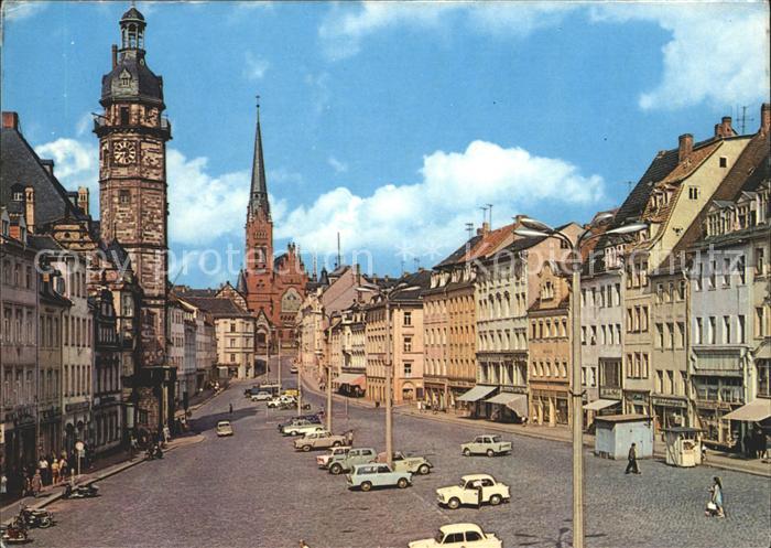 Altenburg Thueringen Markt Rathaus Bruederkirche