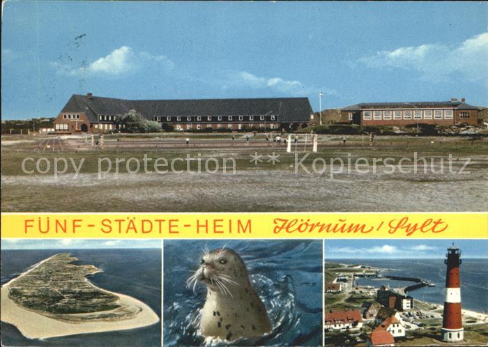 Hoernum Sylt Fuenf Staedte Heim Seehund Leuchtturm Fliegeraufnahme
