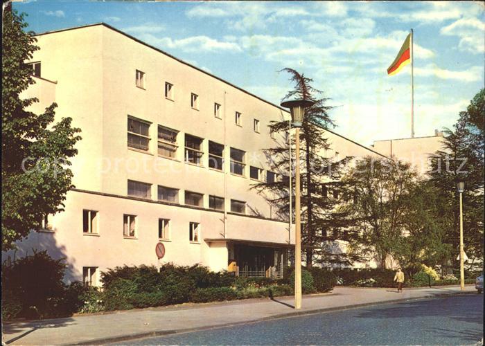 Bonn Rhein Bundeshaus Flagge