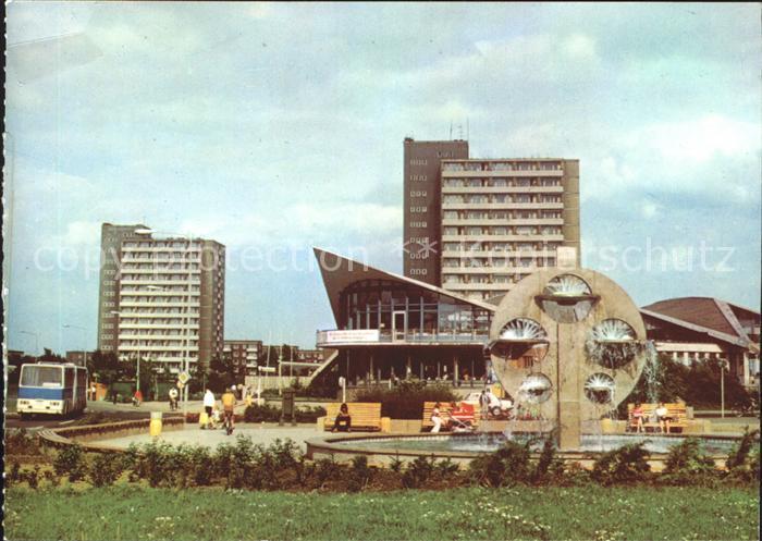 ROSTOCK  CITY Suedstadt Kosmos Gaststaette Hochhaus Brunnen
