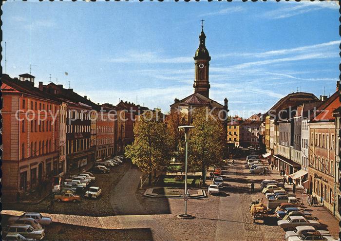 Traunstein Oberbayern Stadtplatz